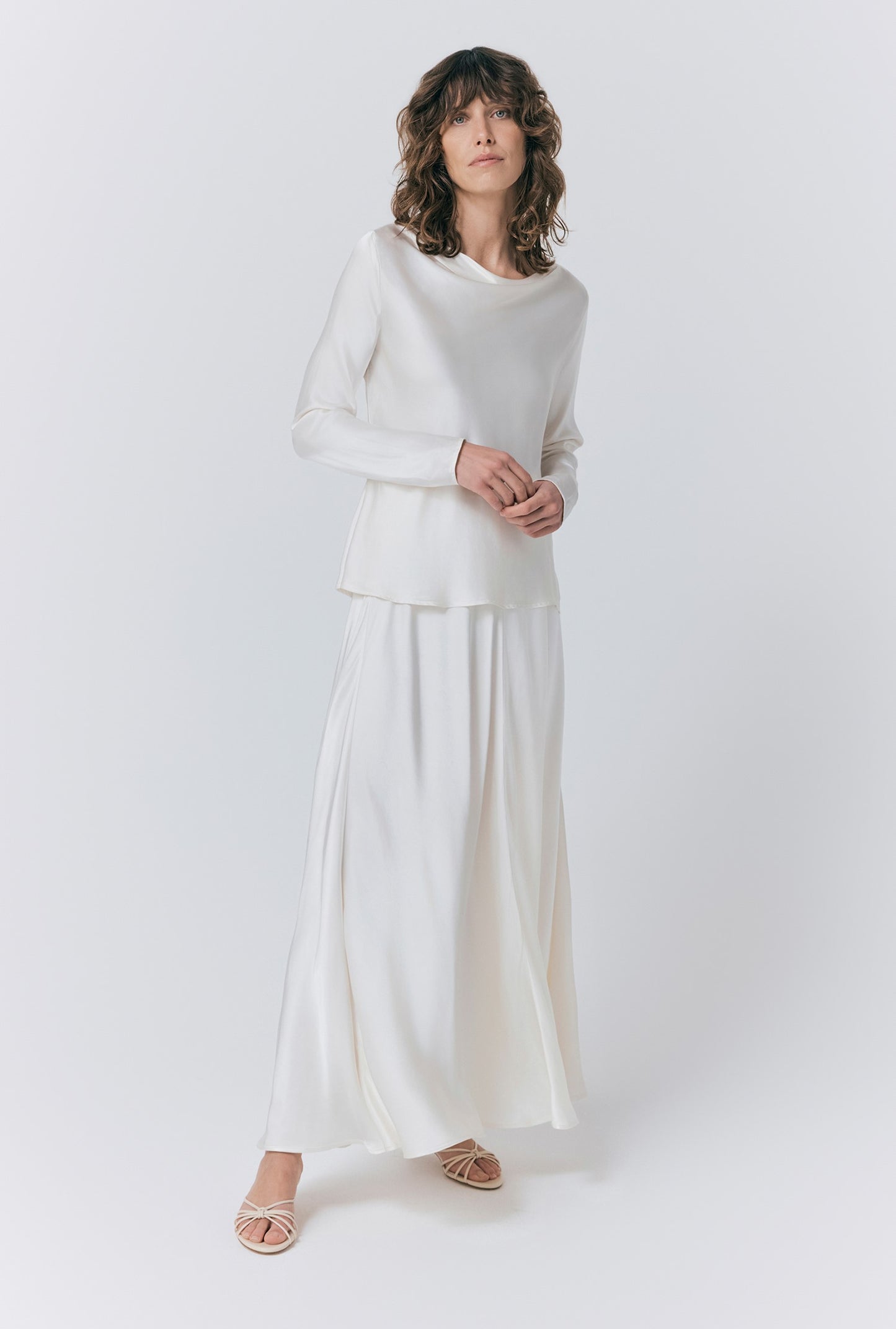 Colette Satin Maxi Skirt