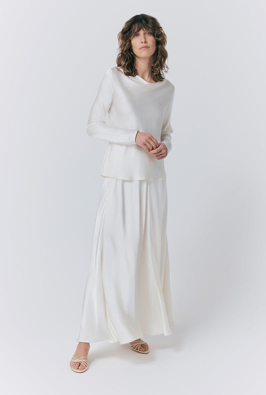 Colette Satin Maxi Skirt