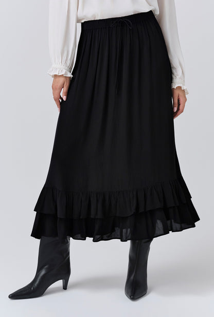 Scarlett Crepe Midi Skirt
