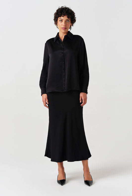 Lyra Crepe Midi Skirt