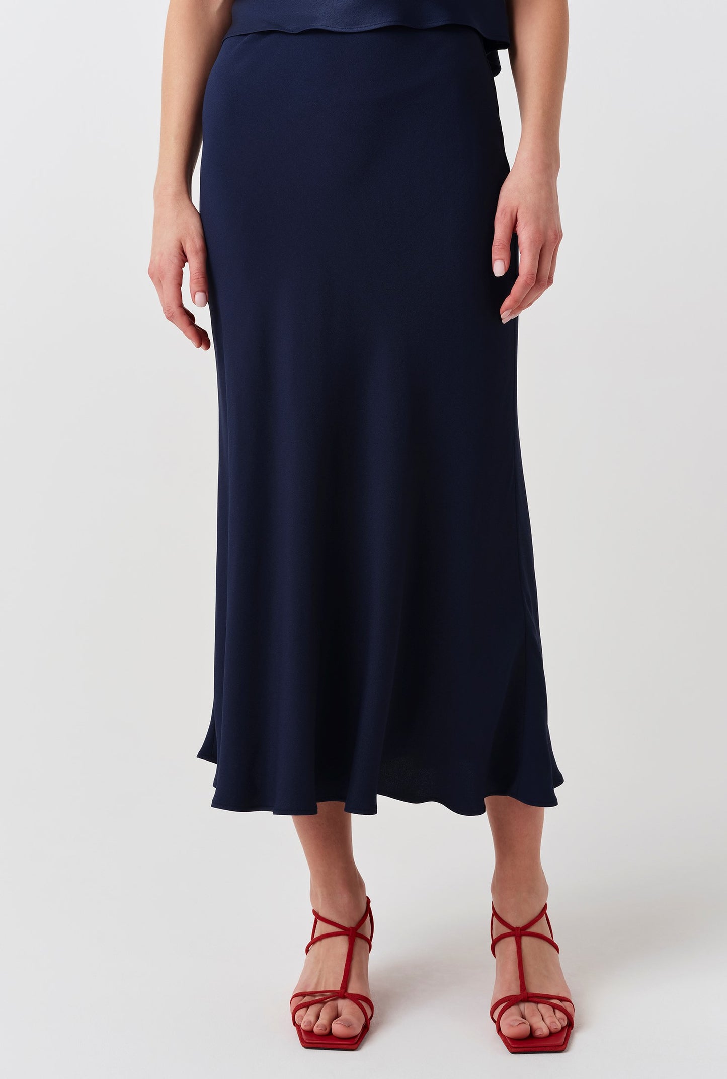 Lyra Crepe Midi Skirt