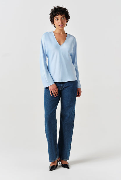Lucille Long Sleeve Satin Top