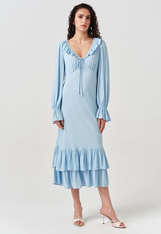 Melina Ruffle Hem Dress