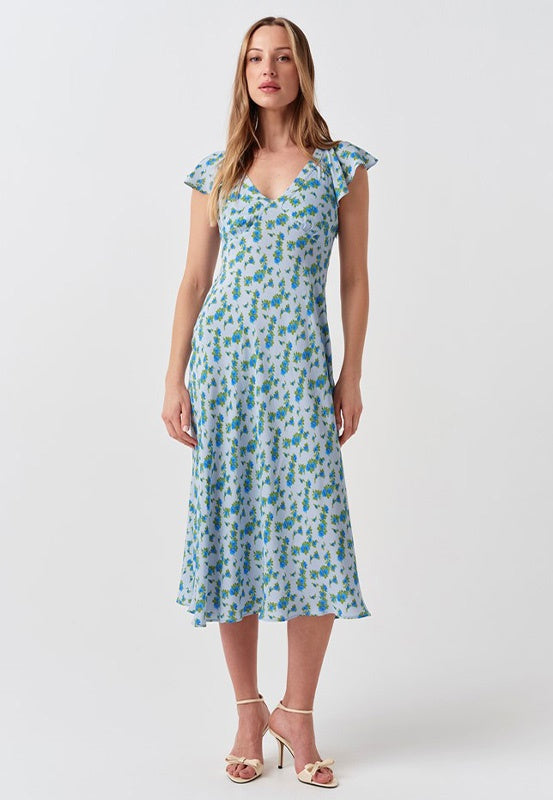 Maya Floral V-Neck Dress