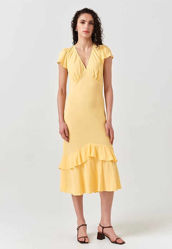 Corinne Frill Neck Dress