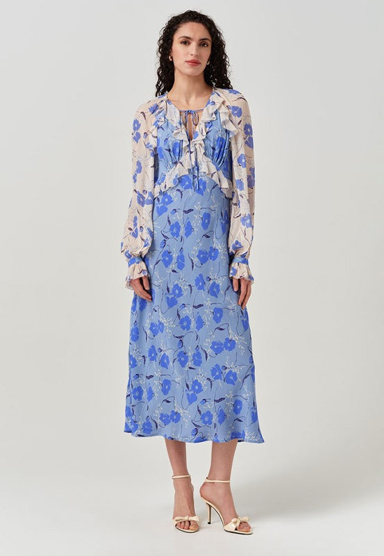 Naomi Floral Frill Dress