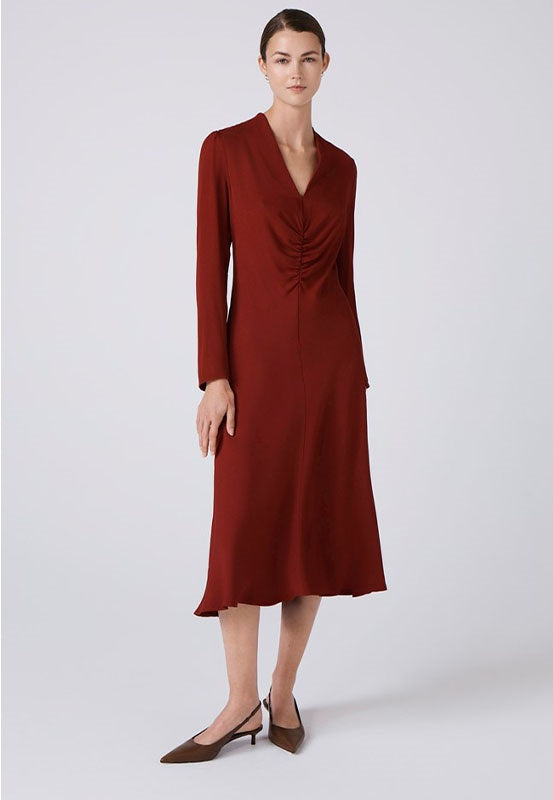 Ceceila V-Neck Midi Dress