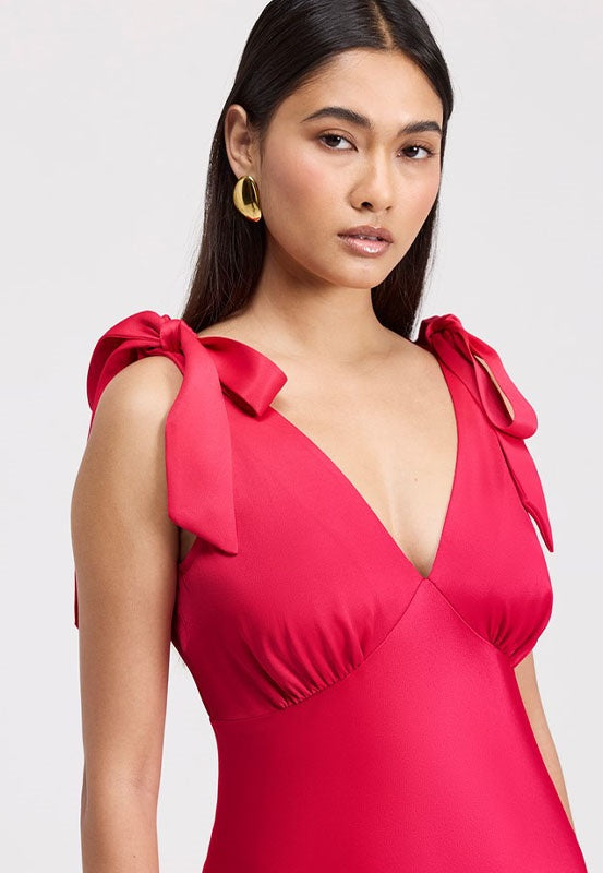 Nora Tie Shoulder Maxi Dress