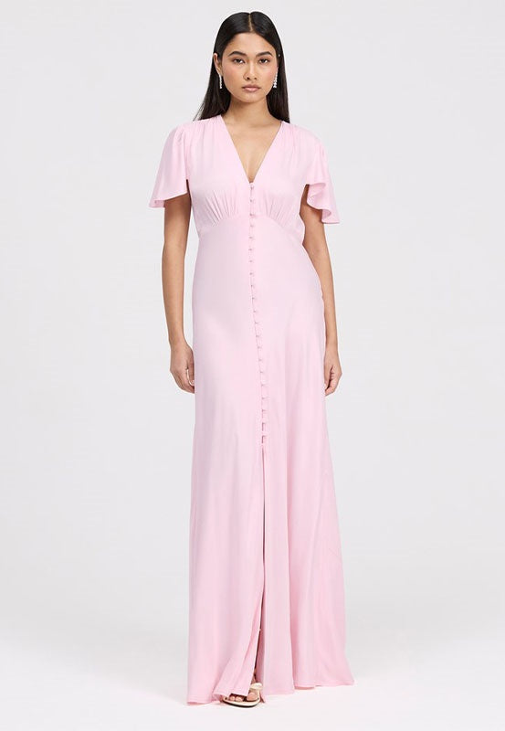 Delphine Button Through Maxi Dress